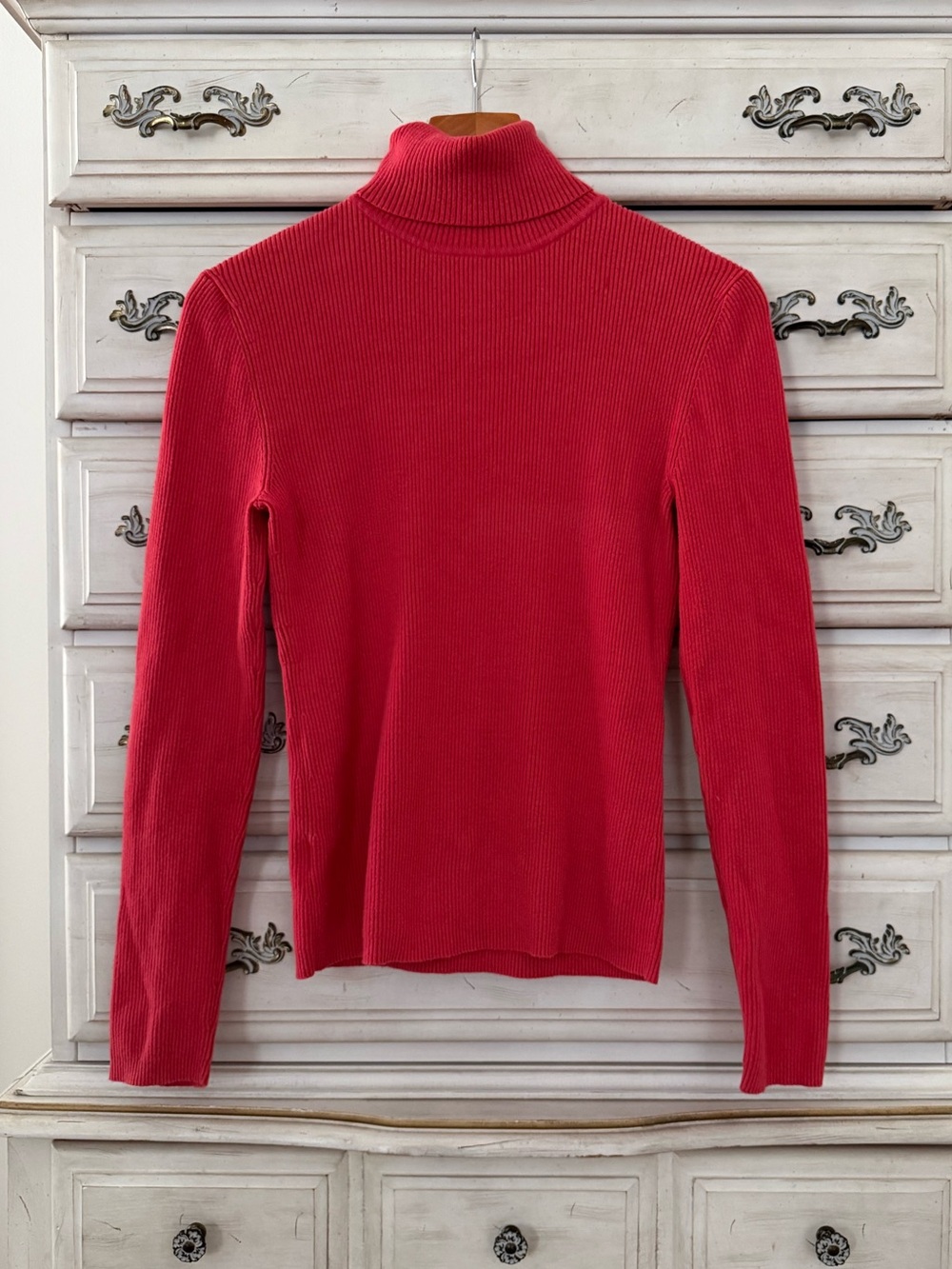 Ann Taylor Red Turtleneck Sweater